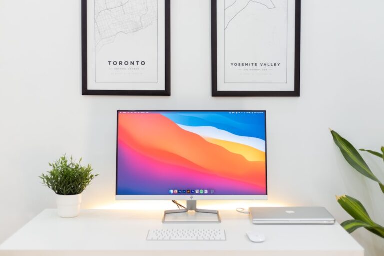 Photo desk setup
