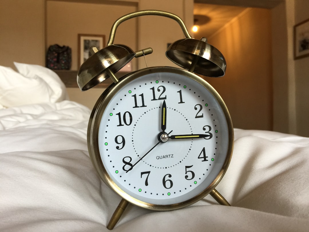 Photo waking up at the same time at night